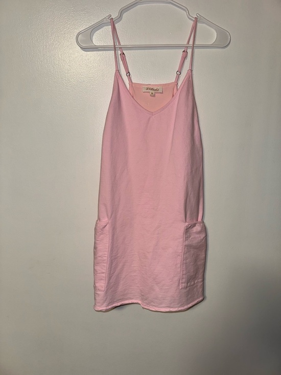 Listicle Dresses & Skirts - Listicle Pink Romper Dress Built-In Shorts Mini Cami Pockets Medium